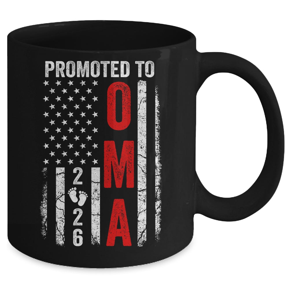 Patriotic Promoted To Oma 2026 First Time New Oma Mug | teecentury