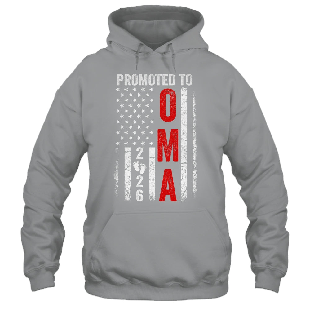 Patriotic Promoted To Oma 2026 First Time New Oma Shirt & Hoodie | teecentury