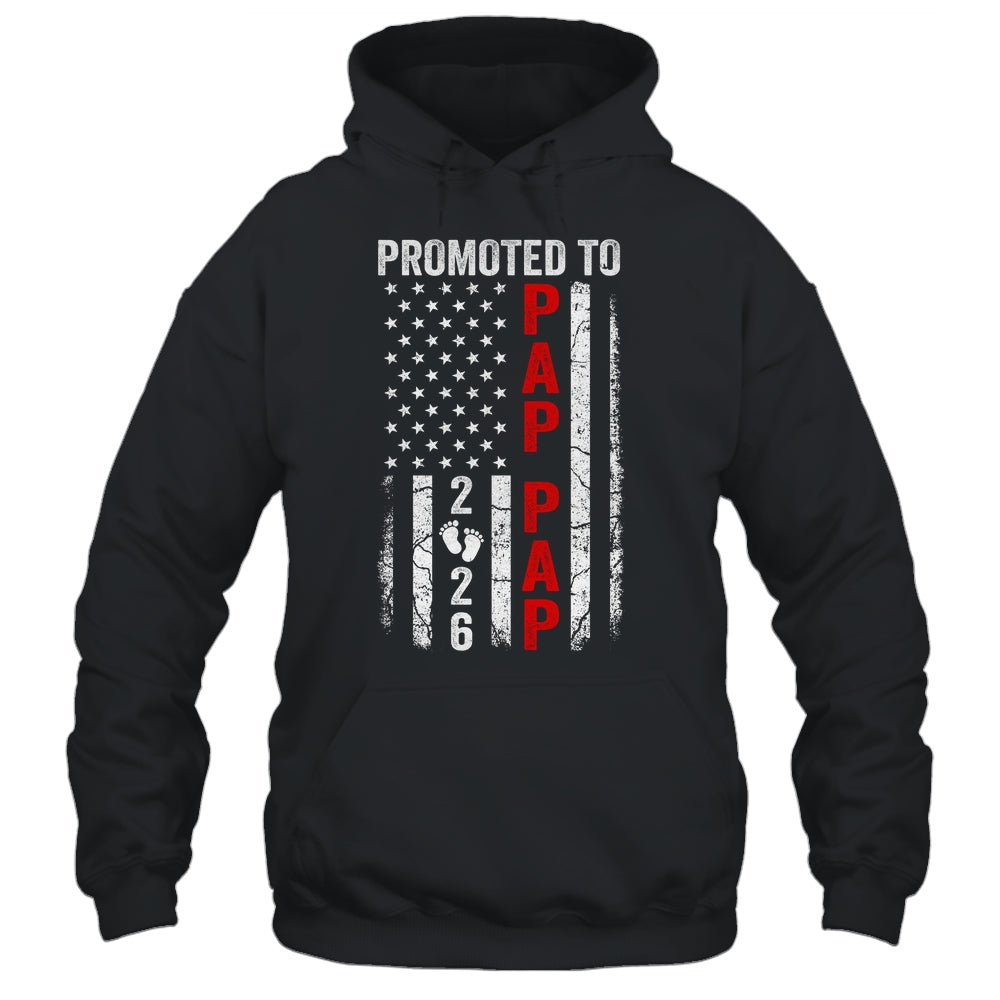 Patriotic Promoted To Pap Pap 2026 First Time New Pap Pap Shirt & Hoodie | teecentury