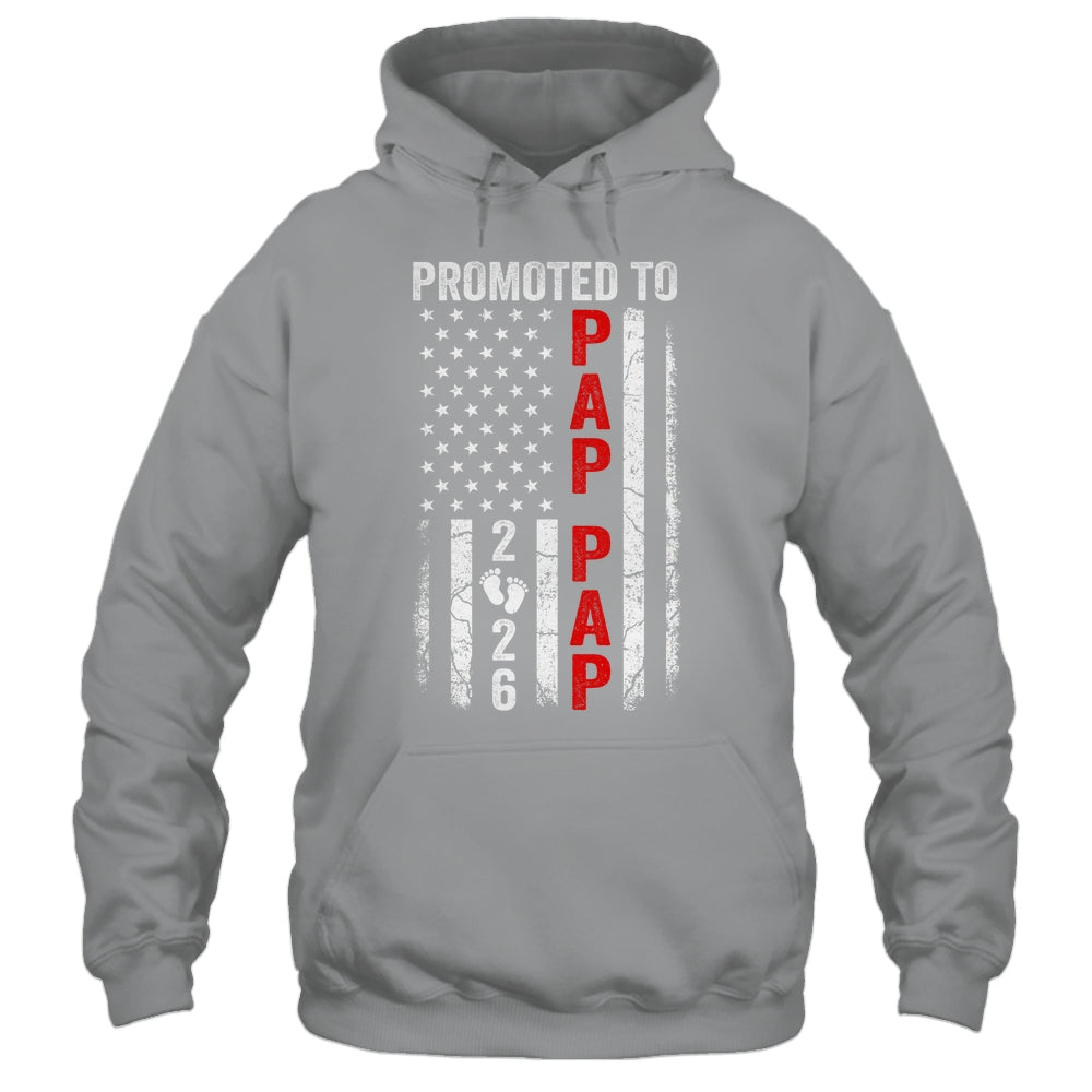 Patriotic Promoted To Pap Pap 2026 First Time New Pap Pap Shirt & Hoodie | teecentury