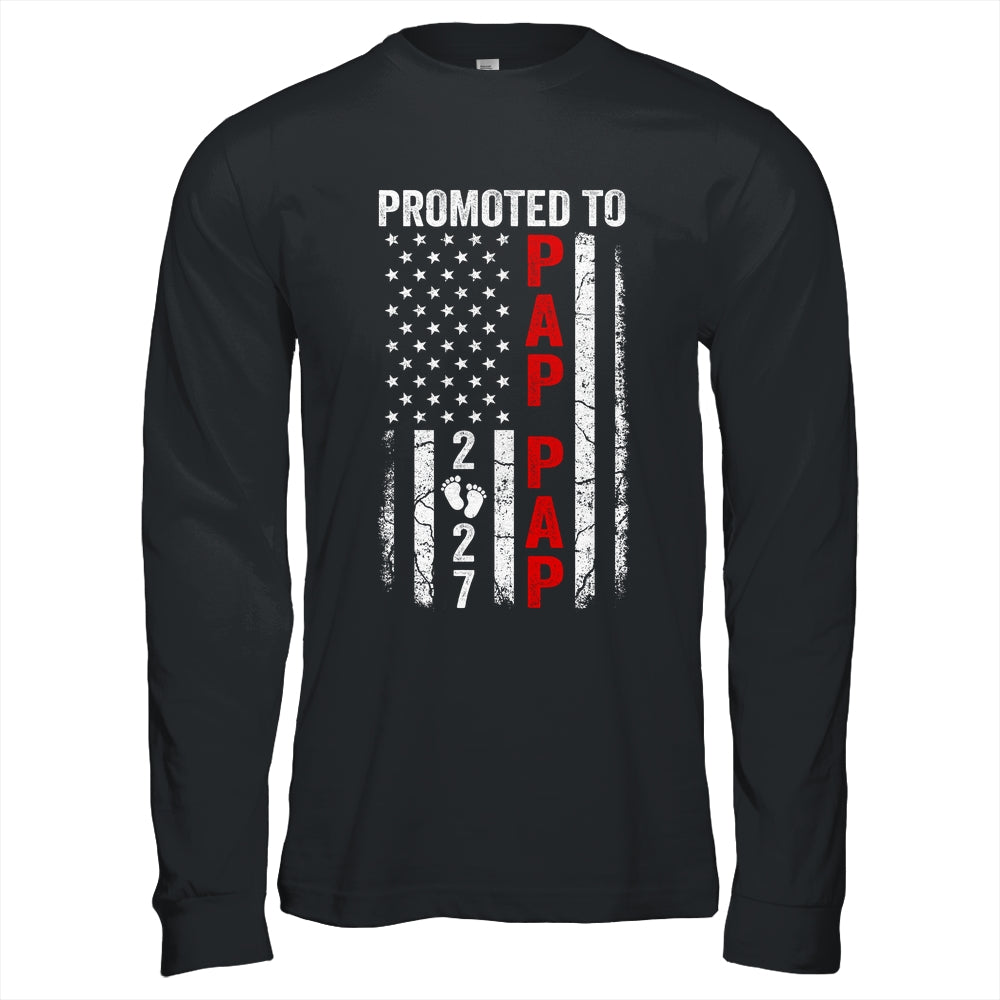 Patriotic Promoted To Pap Pap 2027 First Time New Pap Pap Shirt & Hoodie | teecentury