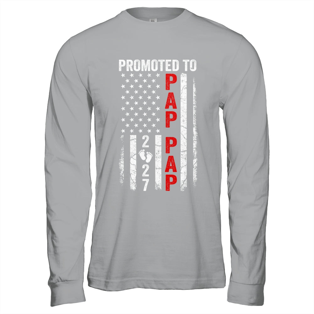 Patriotic Promoted To Pap Pap 2027 First Time New Pap Pap Shirt & Hoodie | teecentury
