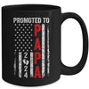 Patriotic Promoted To Papa 2024 First Time New Papa Mug | teecentury