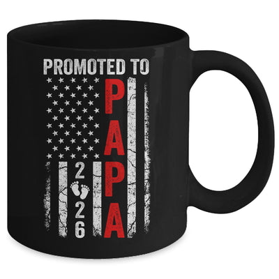Patriotic Promoted To Papa 2026 First Time New Papa Mug | teecentury