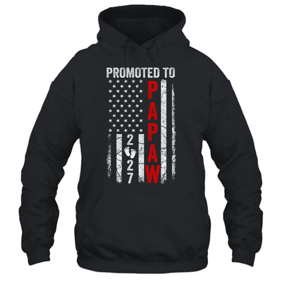 Patriotic Promoted To Papaw 2027 First Time New Papaw Shirt & Hoodie | teecentury