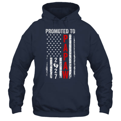 Patriotic Promoted To Papaw 2027 First Time New Papaw Shirt & Hoodie | teecentury