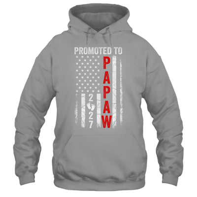 Patriotic Promoted To Papaw 2027 First Time New Papaw Shirt & Hoodie | teecentury