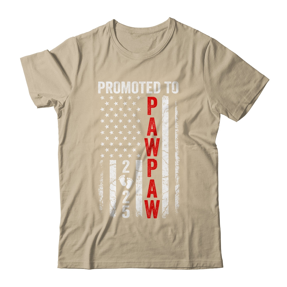 Patriotic Promoted To Pawpaw 2025 First Time New Pawpaw Shirt & Hoodie | teecentury