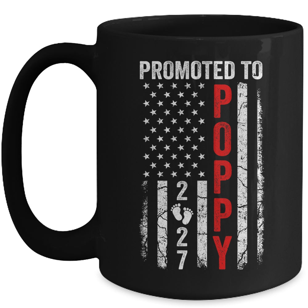 Patriotic Promoted To Poppy 2027 First Time New Poppy Mug | teecentury