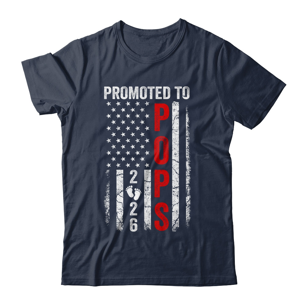Patriotic Promoted To Pops 2026 First Time New Pops Shirt & Hoodie | teecentury