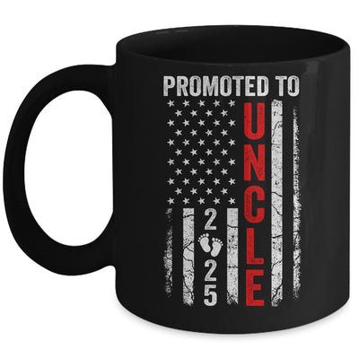 Patriotic Promoted To Uncle 2025 First Time New Uncle Mug | teecentury