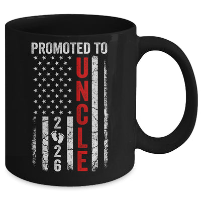 Patriotic Promoted To Uncle 2026 First Time New Uncle Mug | teecentury
