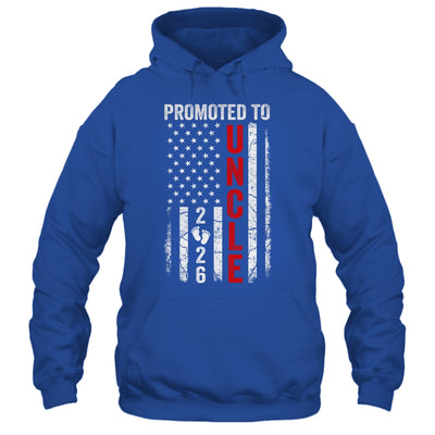 Patriotic Promoted To Uncle 2026 First Time New Uncle Shirt & Hoodie | teecentury
