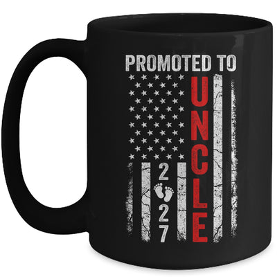 Patriotic Promoted To Uncle 2027 First Time New Uncle Mug | teecentury