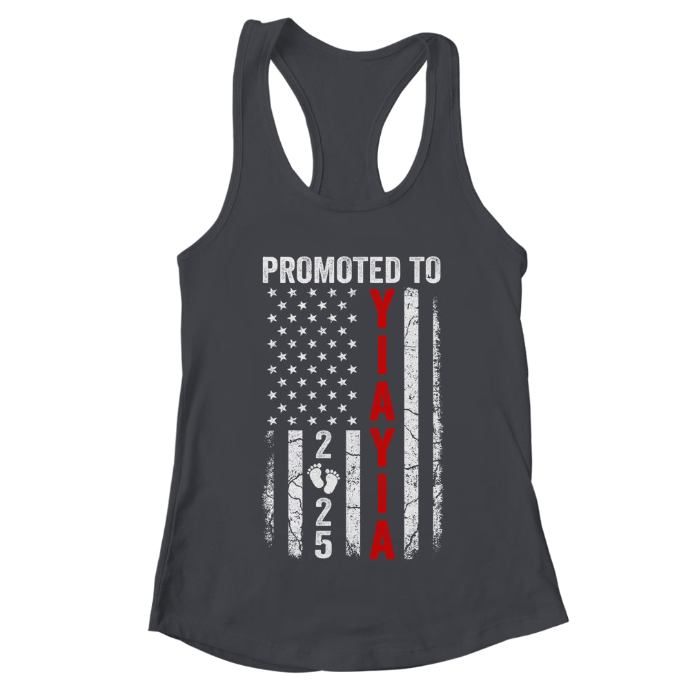 Patriotic Promoted To Yiayia 2025 First Time New Yiayia Shirt & Tank Top | teecentury