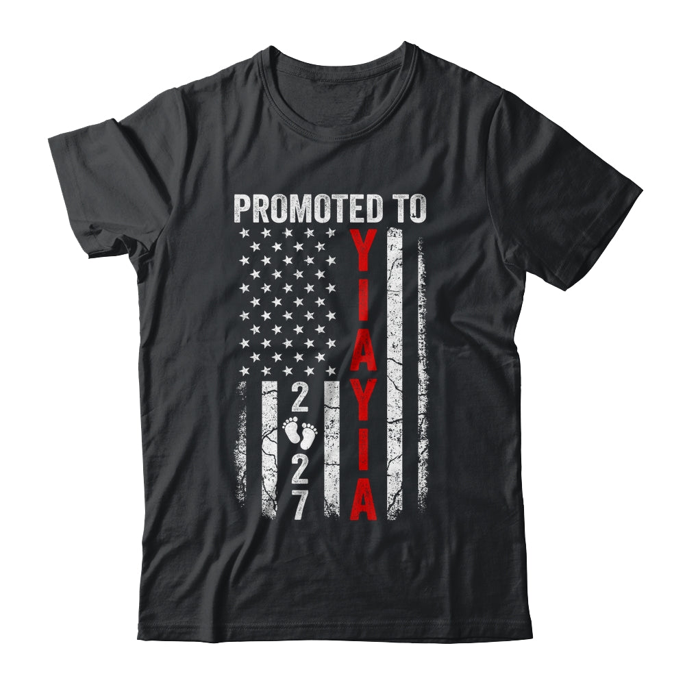 Patriotic Promoted To Yiayia 2027 First Time New Yiayia Shirt & Hoodie | teecentury