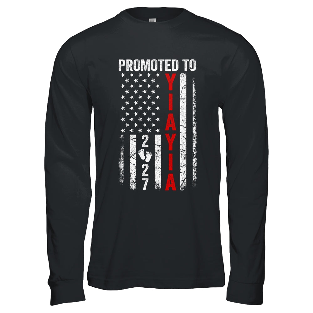 Patriotic Promoted To Yiayia 2027 First Time New Yiayia Shirt & Hoodie | teecentury