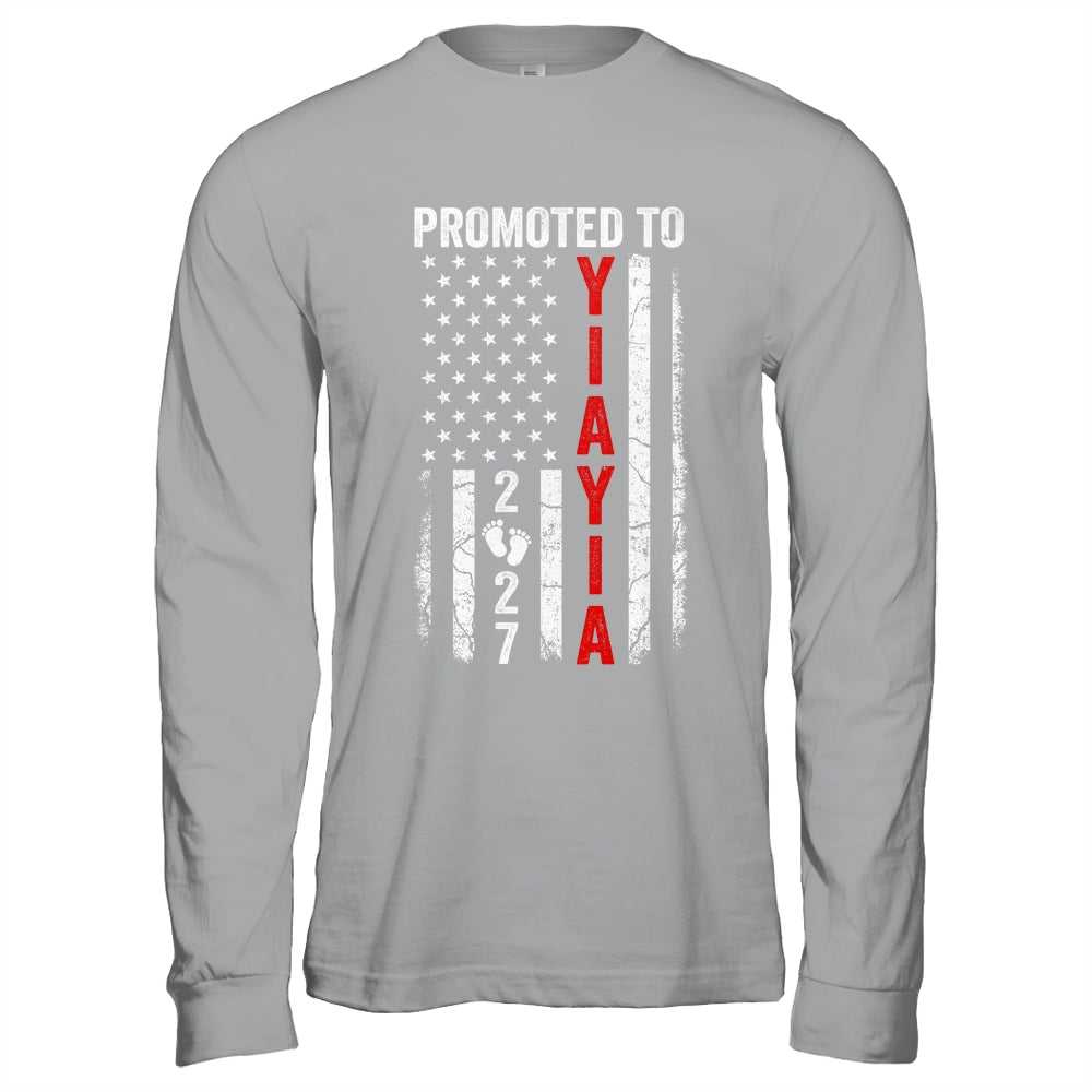 Patriotic Promoted To Yiayia 2027 First Time New Yiayia Shirt & Hoodie | teecentury