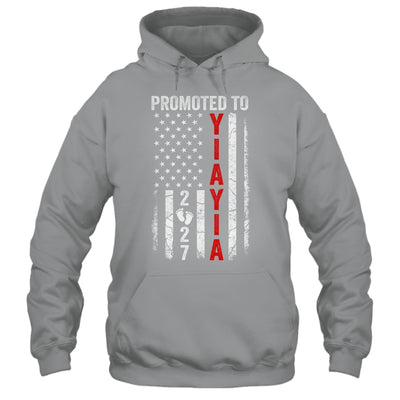 Patriotic Promoted To Yiayia 2027 First Time New Yiayia Shirt & Hoodie | teecentury