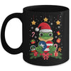 Patriotic Puerto Rico Flag Frog Tree Christmas Puero Rican Mug | teecentury