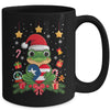 Patriotic Puerto Rico Flag Frog Tree Christmas Puero Rican Mug | teecentury