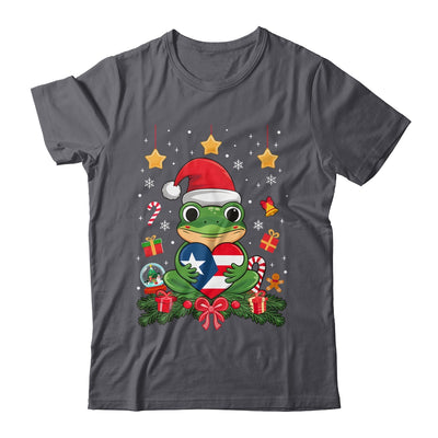 Patriotic Puerto Rico Flag Frog Tree Christmas Puero Rican Shirt & Sweatshirt | teecentury