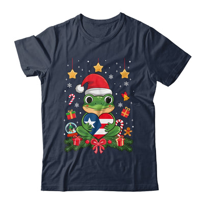 Patriotic Puerto Rico Flag Frog Tree Christmas Puero Rican Shirt & Sweatshirt | teecentury