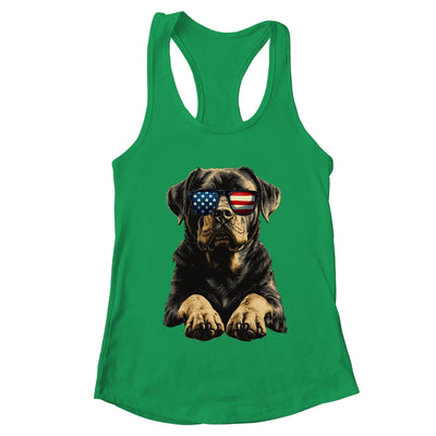 Patriotic Rottweiler Dog USA Flag 4th Of July Shirt & Tank Top | teecentury