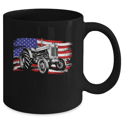 Patriotic Tractor USA American Flag Tractor Farm Men Women Mug | teecentury