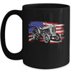 Patriotic Tractor USA American Flag Tractor Farm Men Women Mug | teecentury
