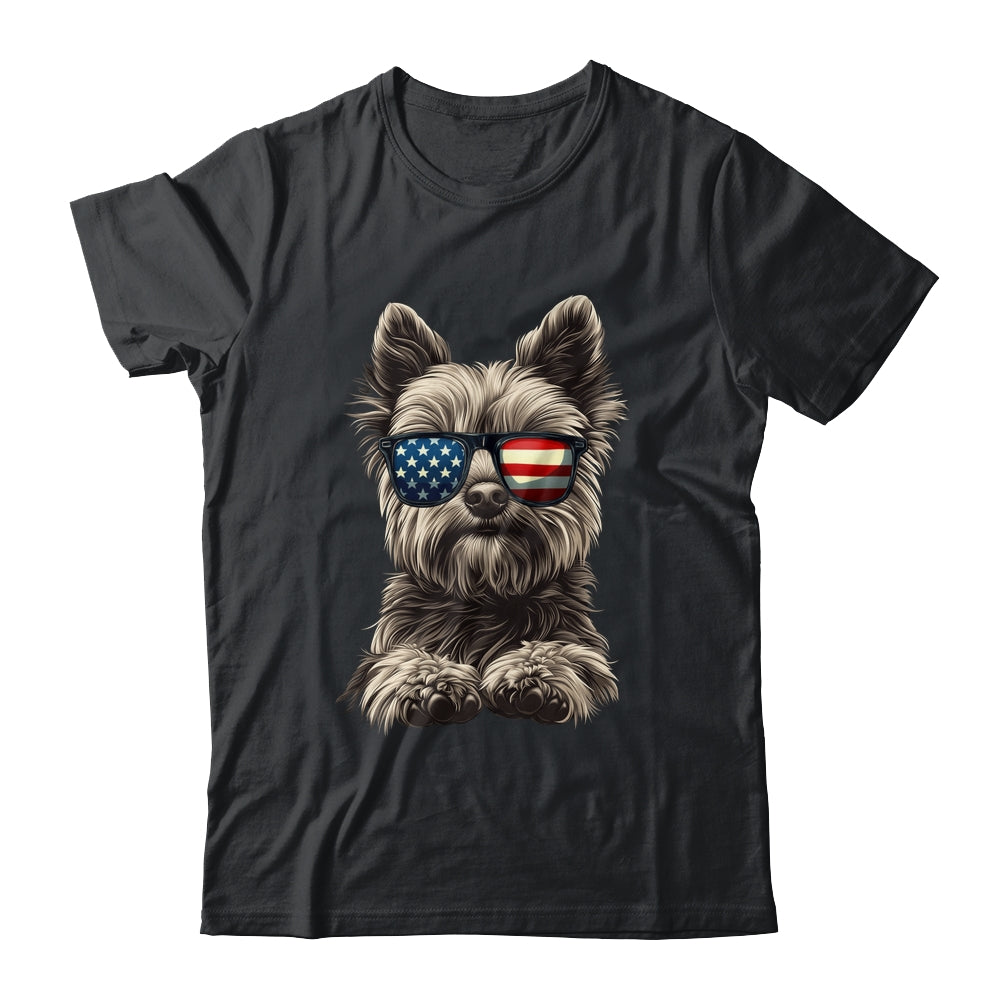 Patriotic Yorkshire Terrier Dog USA Flag 4th Of July Shirt & Tank Top | teecentury