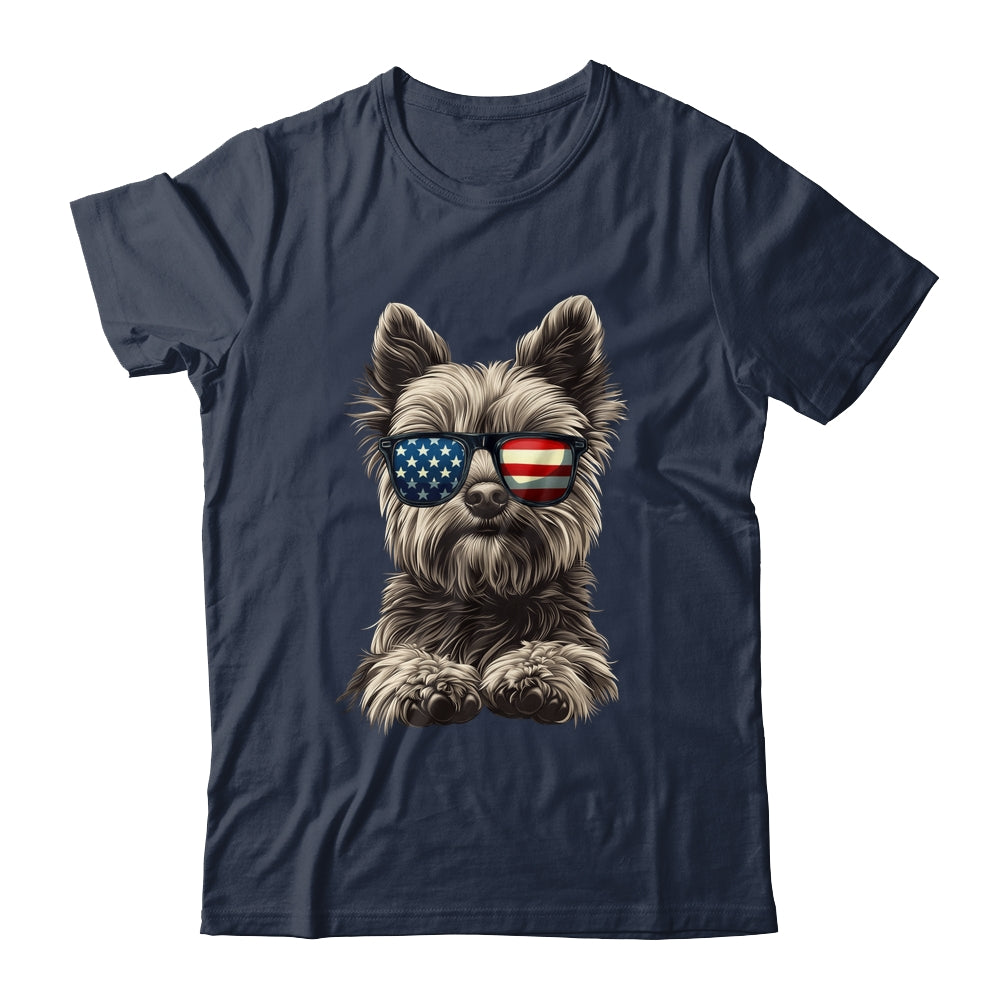 Patriotic Yorkshire Terrier Dog USA Flag 4th Of July Shirt & Tank Top | teecentury
