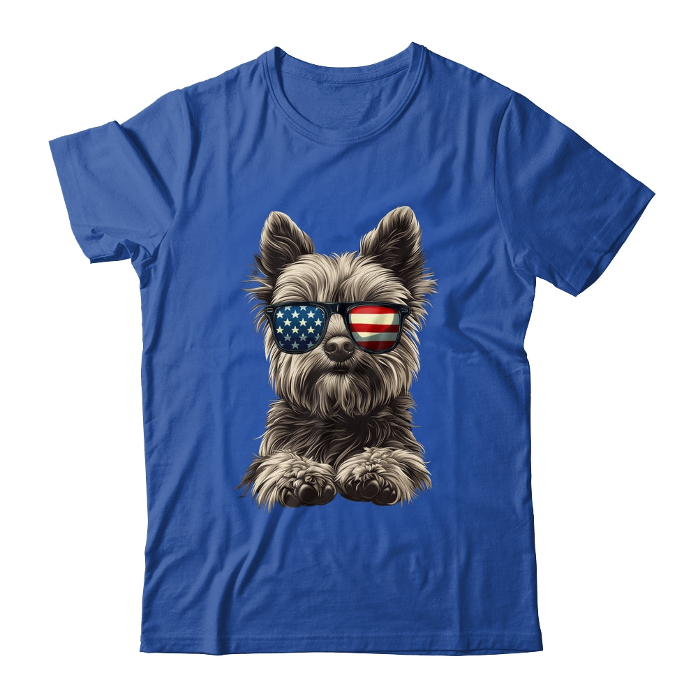 Patriotic Yorkshire Terrier Dog USA Flag 4th Of July Shirt & Tank Top | teecentury
