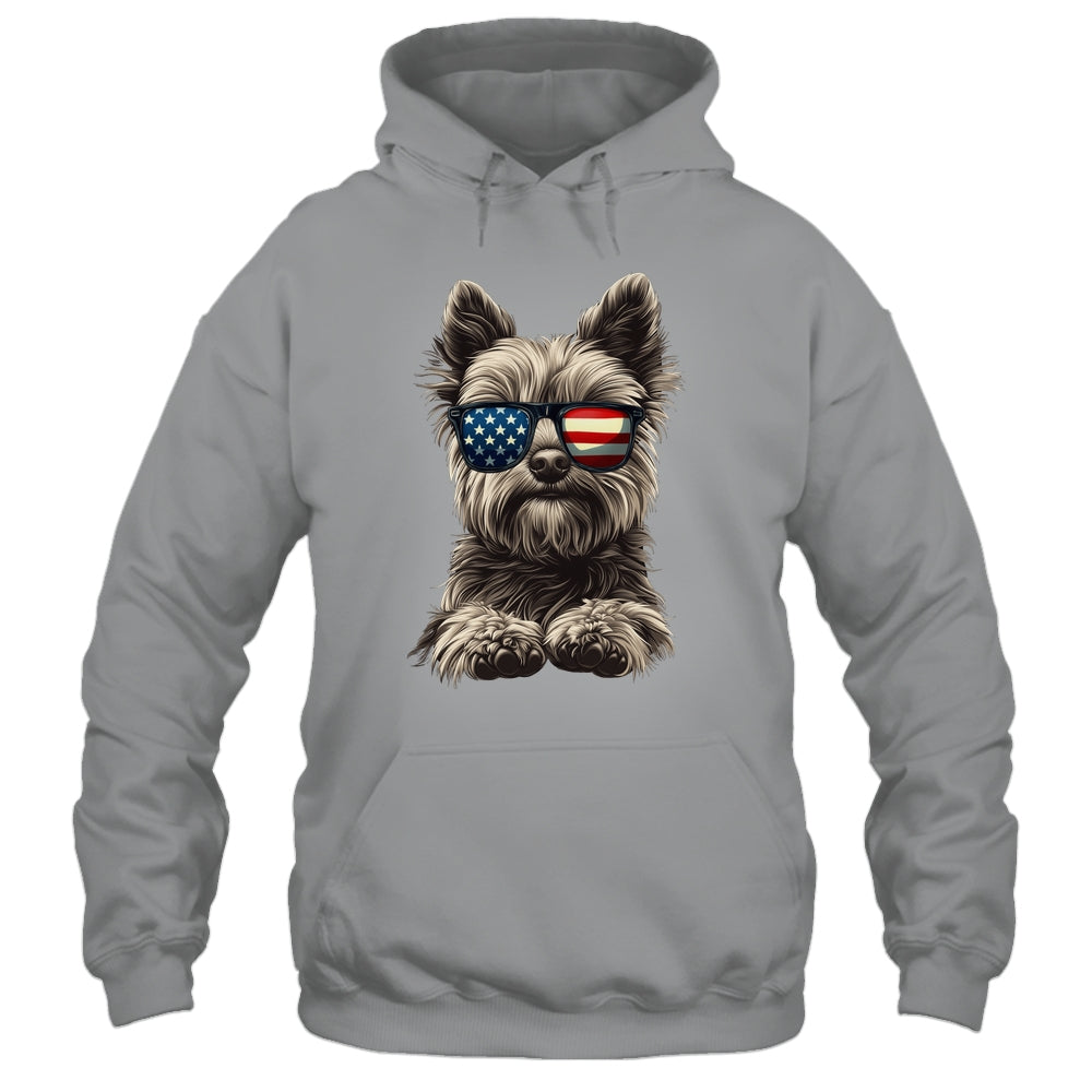 Patriotic Yorkshire Terrier Dog USA Flag 4th Of July Shirt & Tank Top | teecentury