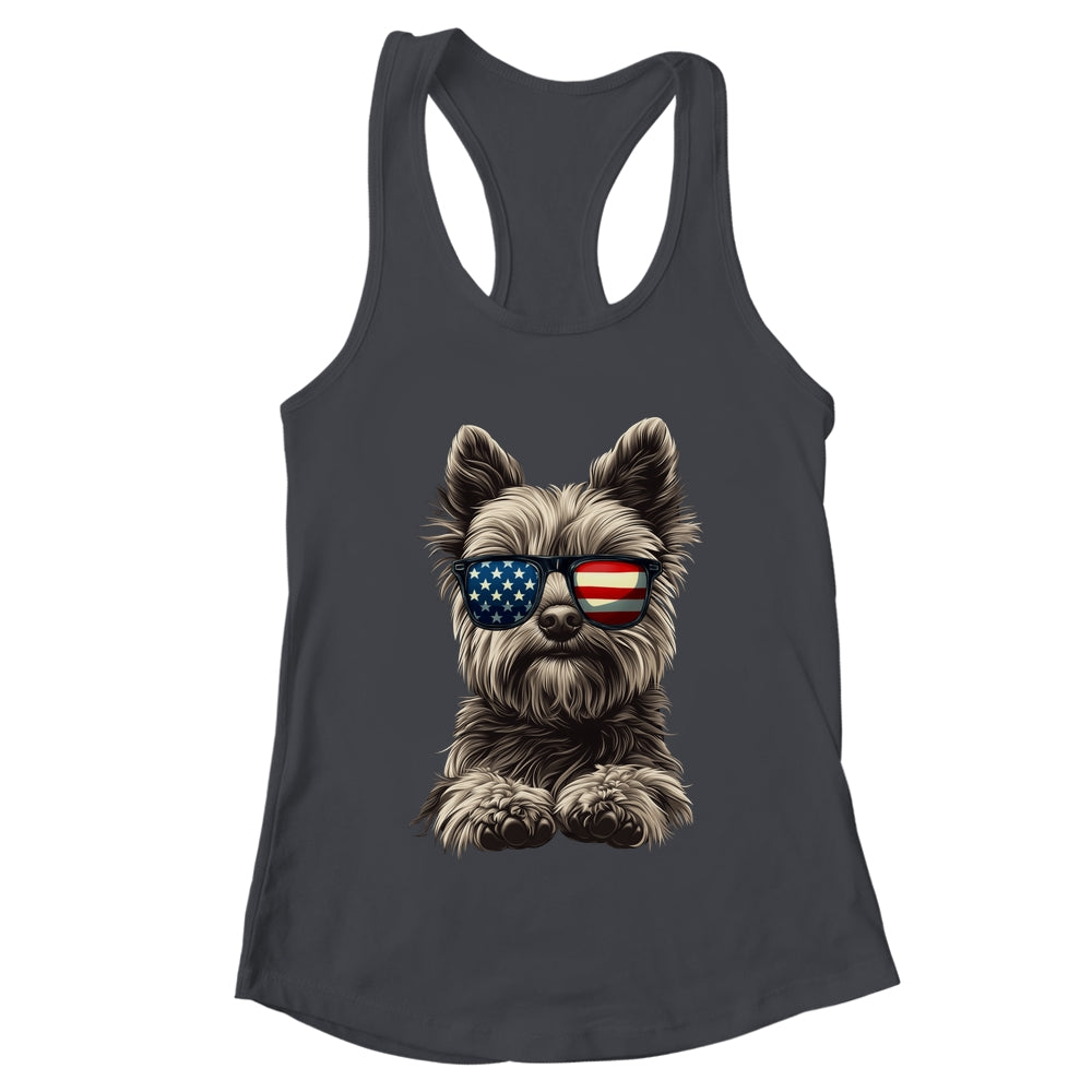 Patriotic Yorkshire Terrier Dog USA Flag 4th Of July Shirt & Tank Top | teecentury