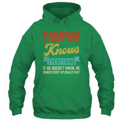 Pawpaw Knows Everything Funny Father's Day Pawpaw Shirt & Hoodie | teecentury