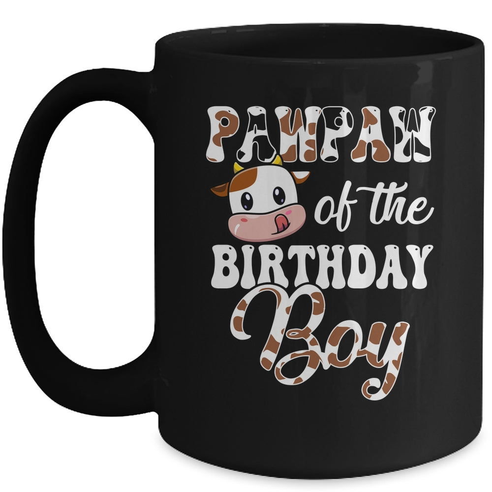 Pawpaw Of The Birthday Boy Cow Farm 1st Birthday Boy Mug | teecentury