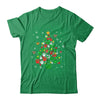 Paws Print Christmas Tree Dog Or Cat With Santa Lights Shirt & Sweatshirt | teecentury