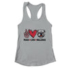 Peace Love And Bulldogs Lover Shirt & Tank Top | teecentury