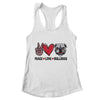 Peace Love And Bulldogs Lover Shirt & Tank Top | teecentury