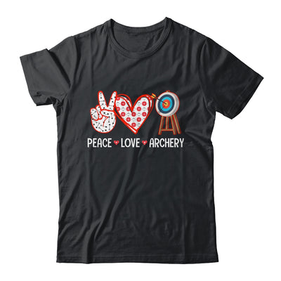 Peace Love Archery Target Men Women Girls Archers Design Shirt & Tank Top | teecentury