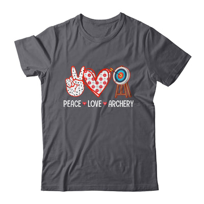 Peace Love Archery Target Men Women Girls Archers Design Shirt & Tank Top | teecentury