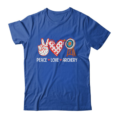 Peace Love Archery Target Men Women Girls Archers Design Shirt & Tank Top | teecentury