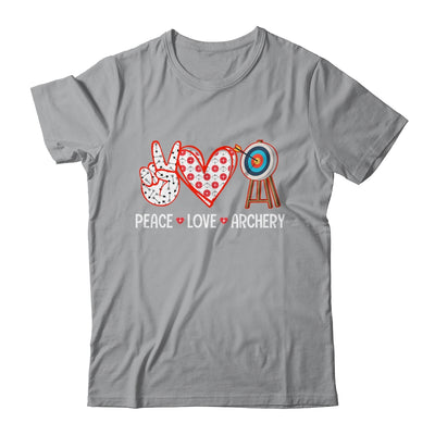 Peace Love Archery Target Men Women Girls Archers Design Shirt & Tank Top | teecentury