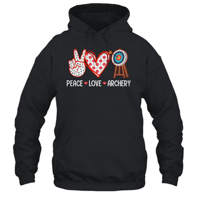 Peace Love Archery Target Men Women Girls Archers Design Shirt & Tank Top | teecentury