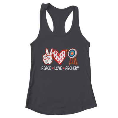 Peace Love Archery Target Men Women Girls Archers Design Shirt & Tank Top | teecentury
