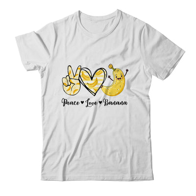 Peace Love Bananas Fresh Banana For Fruit Lover Vegan Shirt & Tank Top | teecentury
