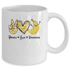 Peace Love Bananas Fresh Banana For Fruit Lover Vegan Mug | teecentury