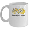 Peace Love Bananas Fresh Banana For Fruit Lover Vegan Mug | teecentury