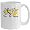 Peace Love Bananas Fresh Banana For Fruit Lover Vegan Mug | teecentury